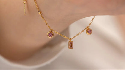 Pink Glow Chain Bracelet