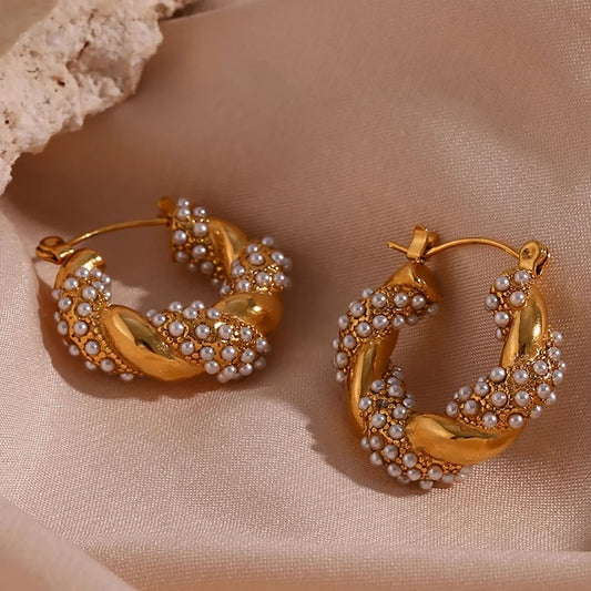 Twisted Hoop Earrings