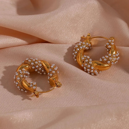 Twisted Hoop Earrings