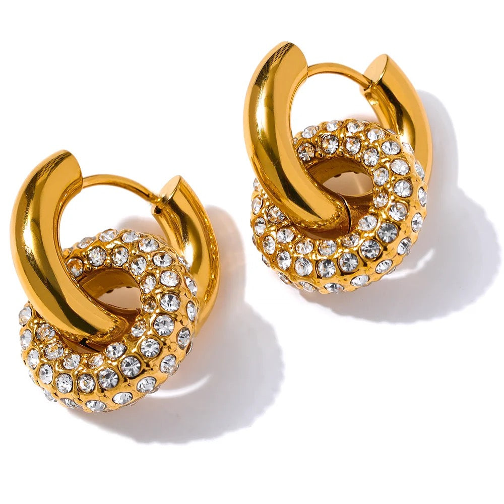 Infinity Glow Hoop Earrings