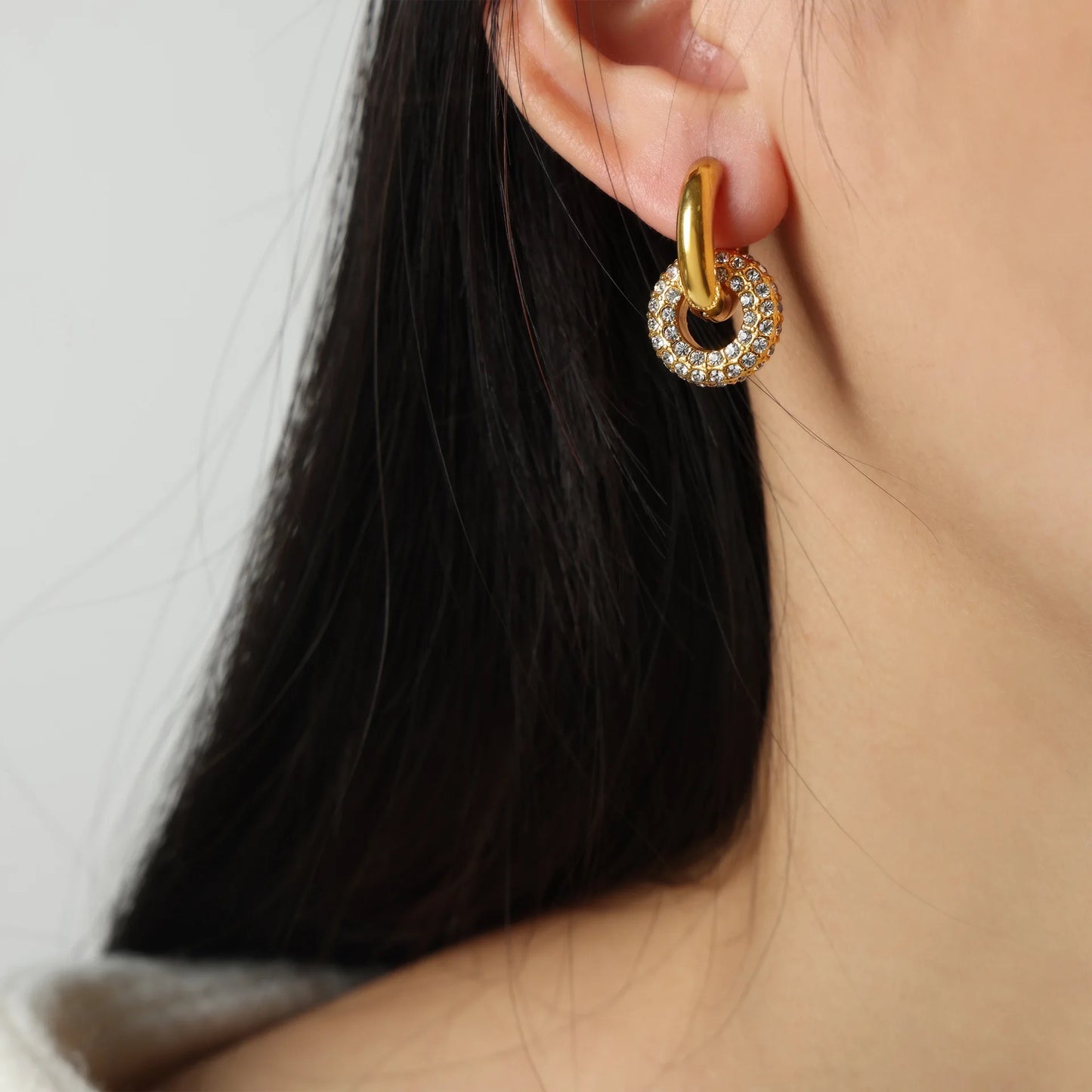 Infinity Glow Hoop Earrings