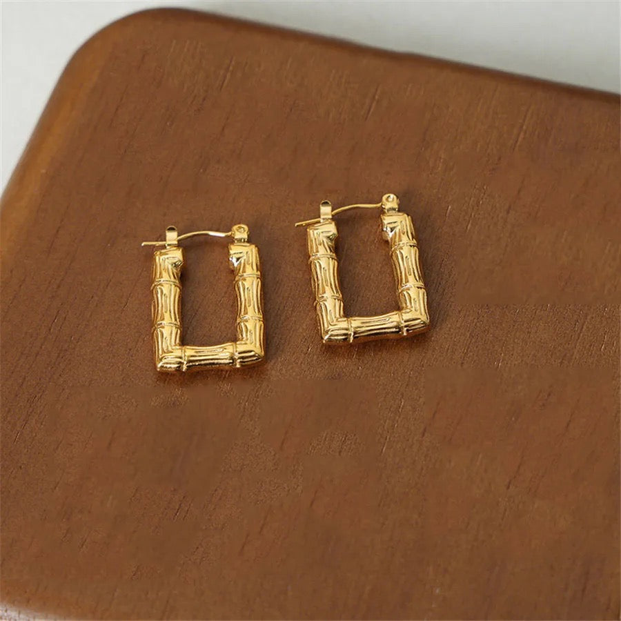 Rectangular Hoop Earrings