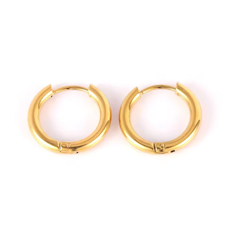 Golden Glow Hoops
