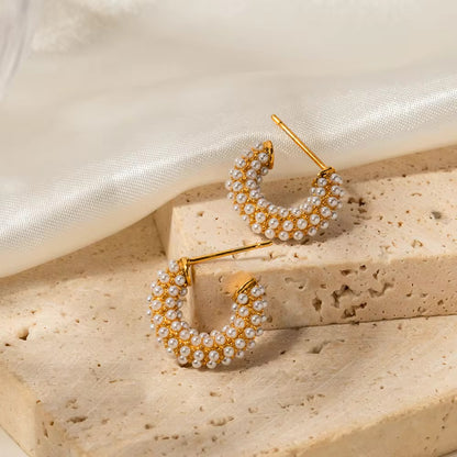 Pearl Glow Hoops