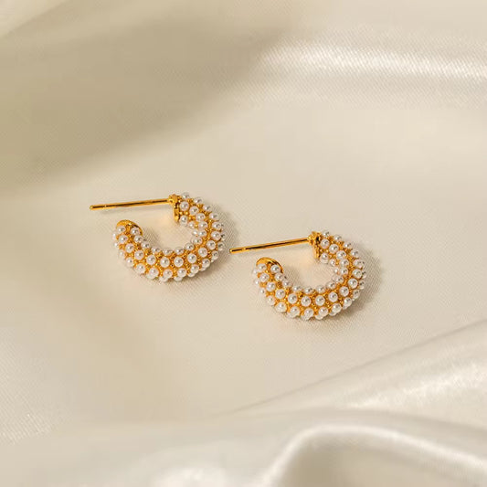 Pearl Glow Hoops