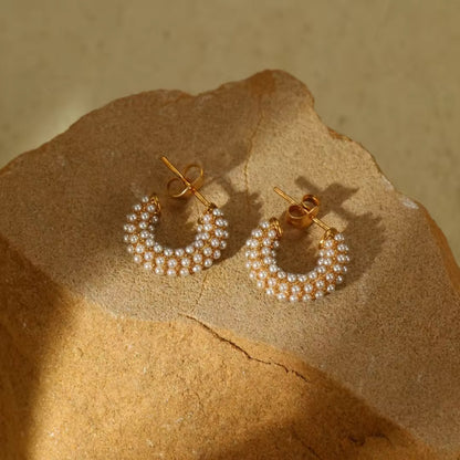Pearl Glow Hoops