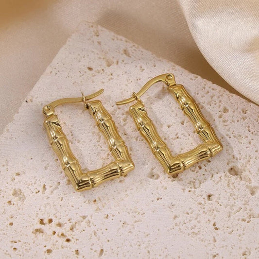 Rectangular Hoop Earrings
