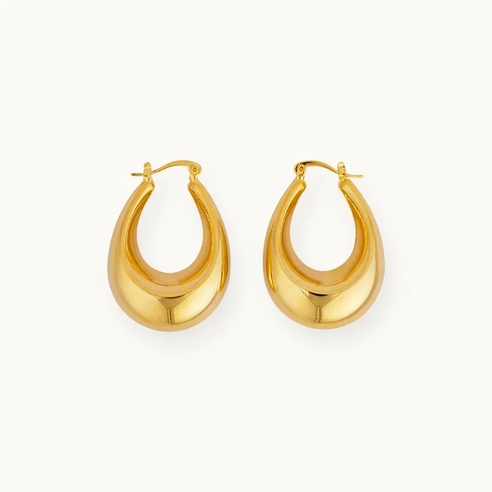 U Shaped Timeless Hoop Earrings
