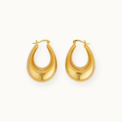 U Shaped Timeless Hoop Earrings
