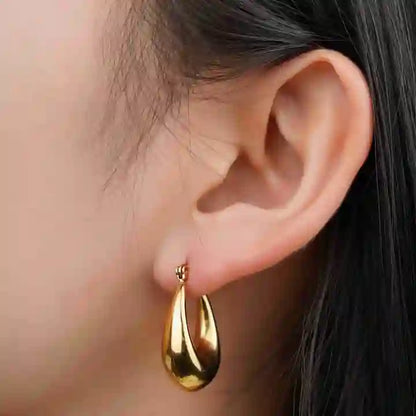 U Shaped Timeless Hoop Earrings