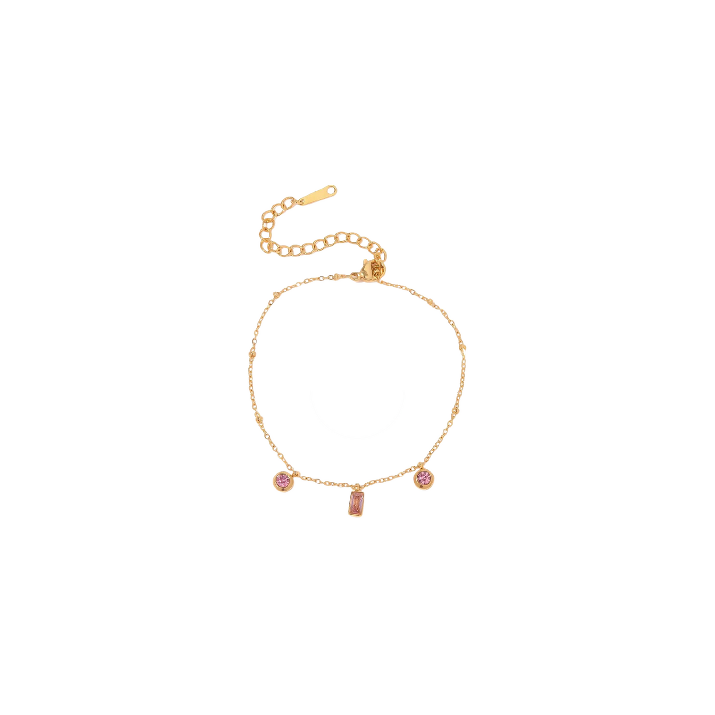 Pink Glow Chain Bracelet