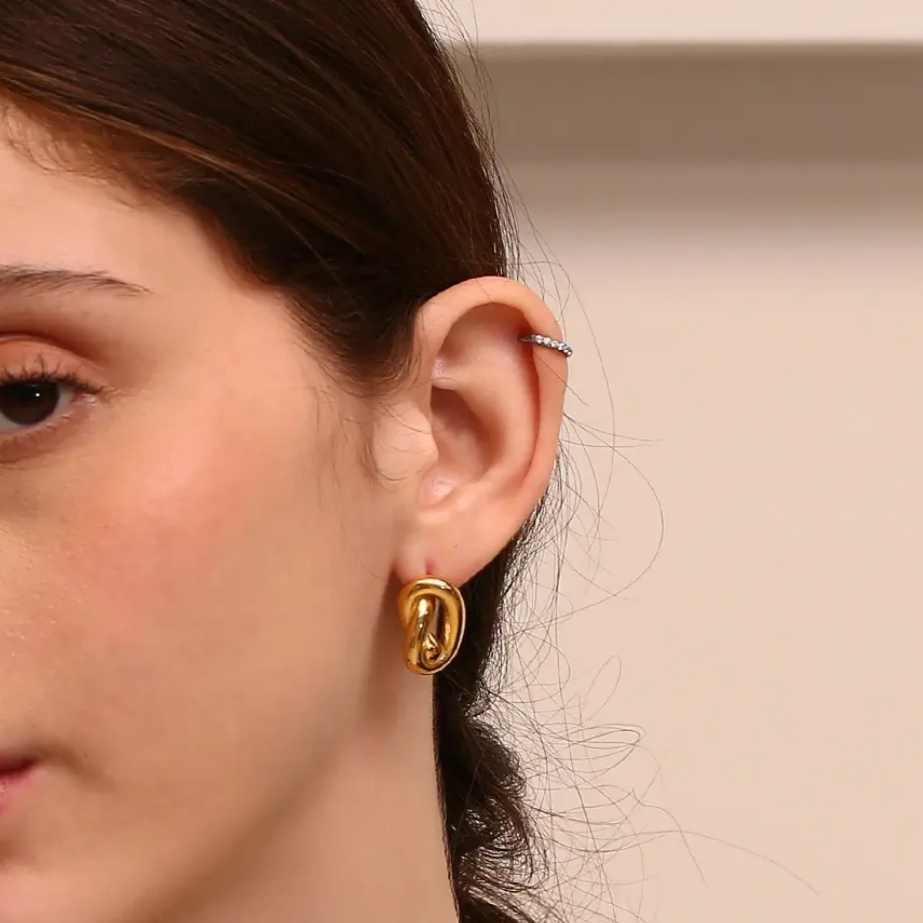 Obsidian Crest Earrings