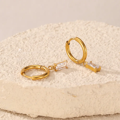 Whisper Charm Hoops
