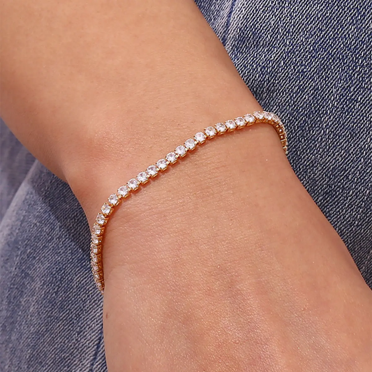Self locking Tennis Bracelet