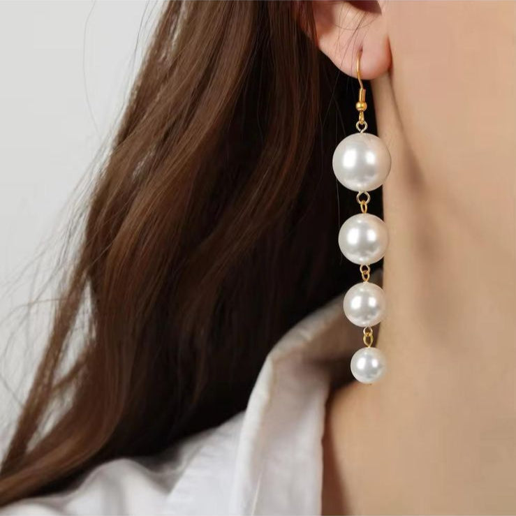 Gilded Pearl Earrings