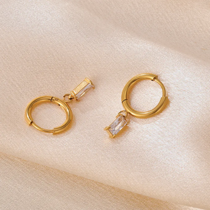 Whisper Charm Hoops