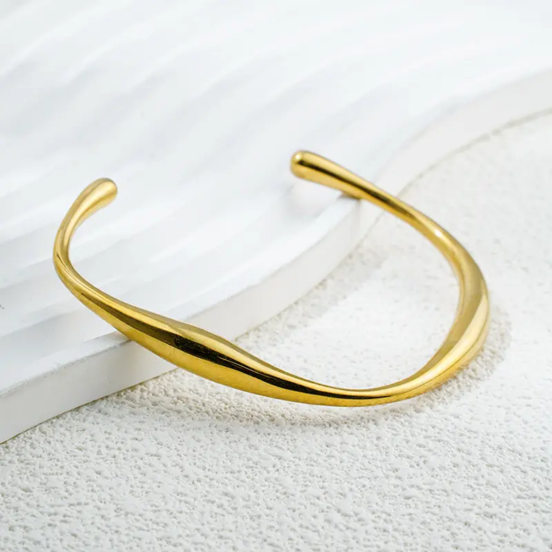 Serene Arc Bangle Bracelet