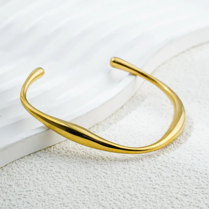 Serene Arc Bangle Bracelet