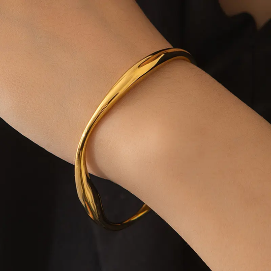 Serene Arc Bangle Bracelet