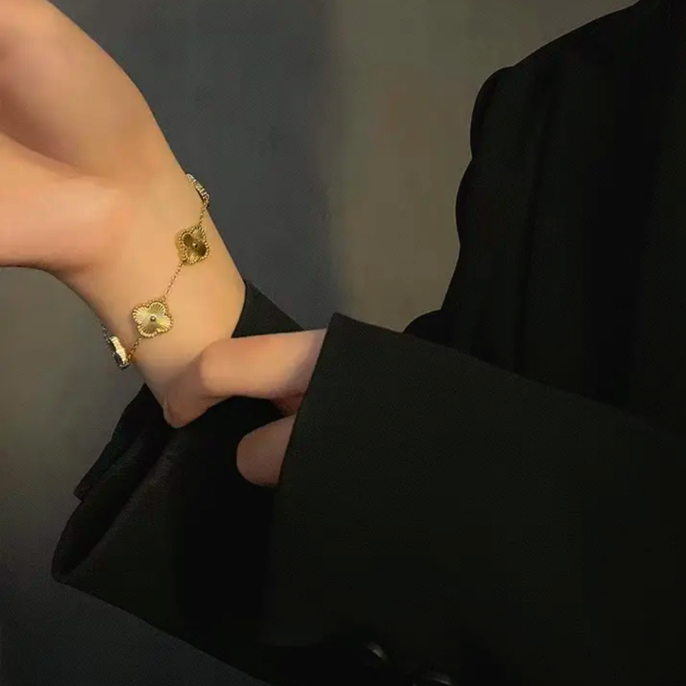 Gold Clover Bracelet