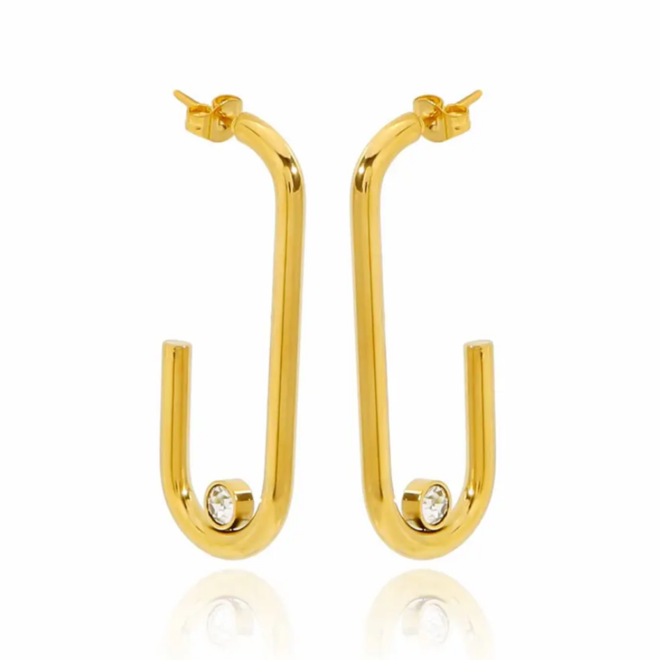 Lustrous Line Earrings