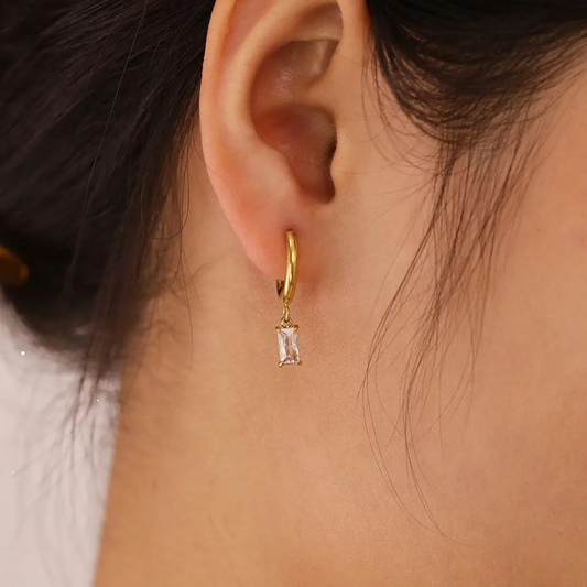 Whisper Charm Hoops